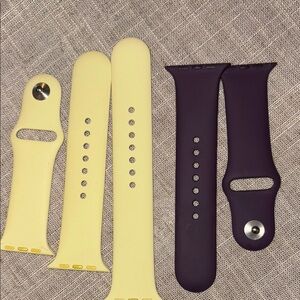 Apple Watch Bands Yellow and plum